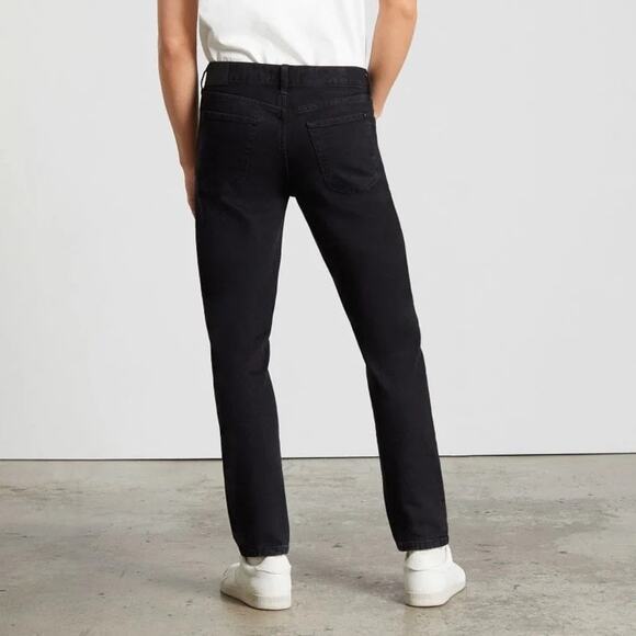 NWT Everlane Men's The Organic Cotton Slim-Fit Jean In Coal Black Size 32x30 - Picture 2 of 9